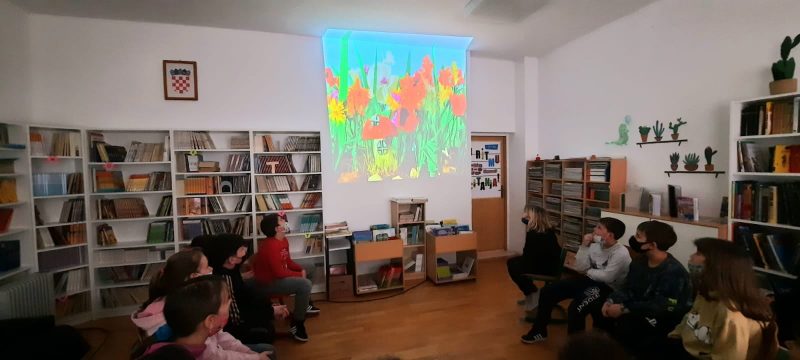 Odličan odaziv vrtića i škola i u veljači, a učenici inspirirani odgledanim filmovima priredili su izložbu