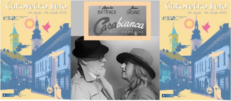 CASABIANCA / Irena Grdinić i Mario Lipovšek Battifiaca / četvrtak / 29.6.2023. / 21.00 Trg Republike / svečano otvorenje Čakovečkog ljeta