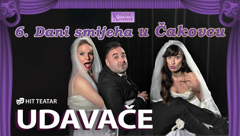UDAVAČE / 6. dani smijeha Kerekesh teatra u Centru za kulturu Čakovec / petak / 8. prosinca 2023. / 20.00 sati