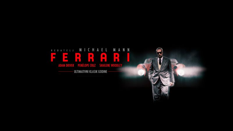 FERRARI / biografska povijesna drama / 5. – 8. siječnja 2024.