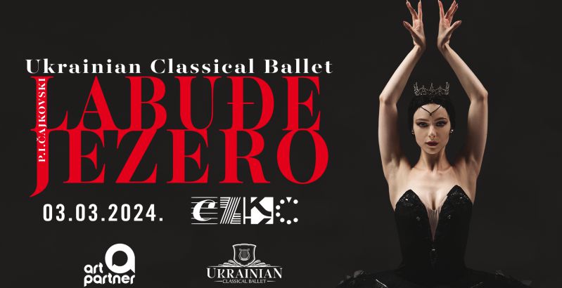 LABUĐE JEZERO / ovu uzbudljivu priču i neodoljivu čaroliju na pozornicu Centra za kulturu Čakovec u nedjelju 3.3.2024. u 17.00 i 20.00 sati donosi hvaljeni baletni ansambl Ukrajinskog klasičnog baleta, sastavljen od međunarodno nagrađivanih vrhunskih baletnih plesača