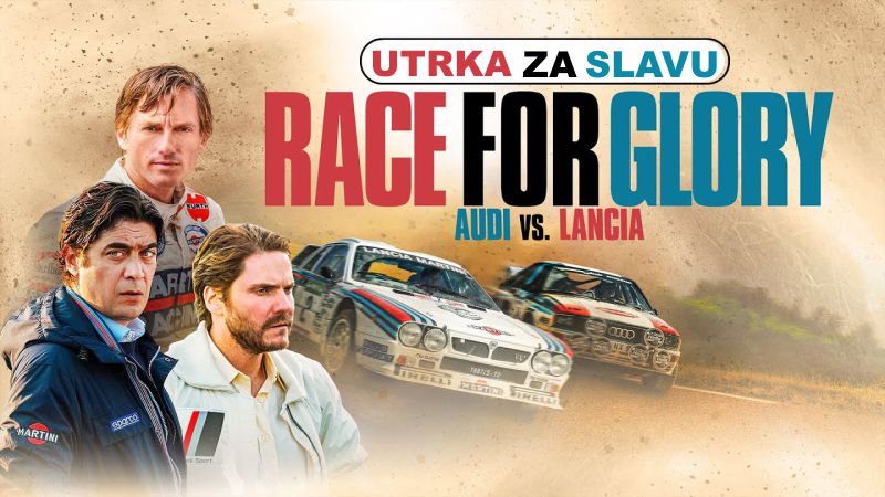 UTRKA ZA SLAVU: AUDI PROTIV LANCIJE / biografska sportska drama / istinita priča koja prikazuje intenzivnu bitku između dvaju automobilskih divova tijekom Svjetskog prvenstva u reliju 1983. godine / 23. – 26. veljače 2024.
