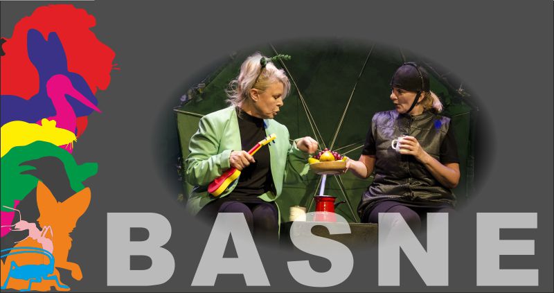 BASNE / Kazalište Virovitica / Pet poznatih basni (Cvrčak i mrav, Lisica i gavran, Lisica i roda, Kornjača i zec, Miš i lav) u kojima “životinje zbore k’o ljudi i svaka neku pouku nudi” prikazano je na vedar i komičan način / Kazališna tribina za djecu i mlade “Cukorek” / nedjelja / 7. travnja 2024. / 16 sati 