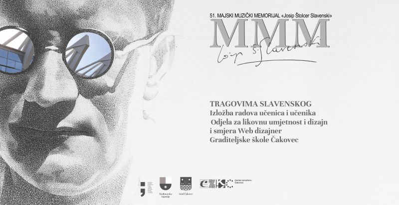 TRAGOVIMA SLAVENSKOG / izložba radova učenica i učenika Odjela za likovnu umjetnost i dizajn i smjera  Web dizajner Graditeljske škole Čakovec /  Galerija Centra / 9. – 26. svibnja 2024.