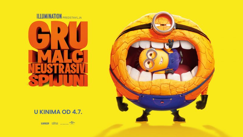 ANIMIRANI FILM / Gru i malci: Neustrašivi špijun / sinkronizirano / 6. – 7. srpnja i 13. – 14. srpnja 2024.