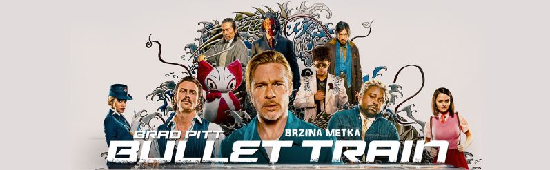 BRZINA METKA / akcijski triler s daškom komedije u kojem briljiraju Brad Pitt i Sandra Bullock / 5. – 8. kolovoza 2022.