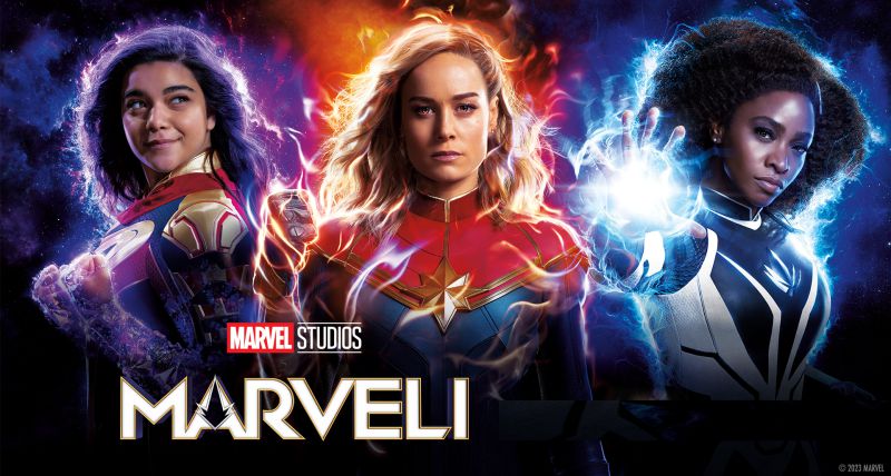 MARVELI / akcija, avantura, fantazija / nastavak super uspješnog filma Kapetanica Marvel u kojem se oskarovka Brie Larson vraća ulozi atraktivne superjunakinje / 11. studenoga 2023.