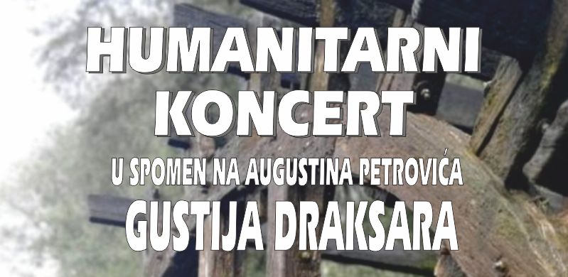 HUMANITARNI KONCERT U SPOMEN NA GUSTIJA DRAKSARA / Centar za kulturu Čakovec / srijeda / 26.6.2024. / 19.00 sati