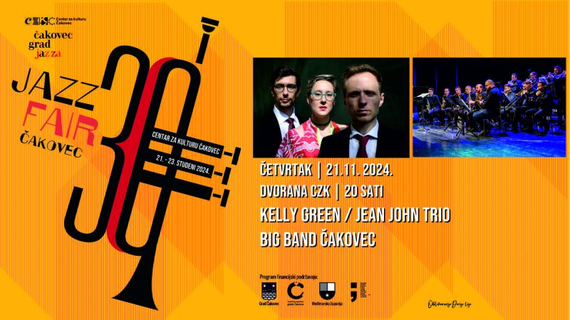 30. JAZZ FAIR / Kelly Green, Jean John trio i Big Band Čakovec / 21. studeni 2024.